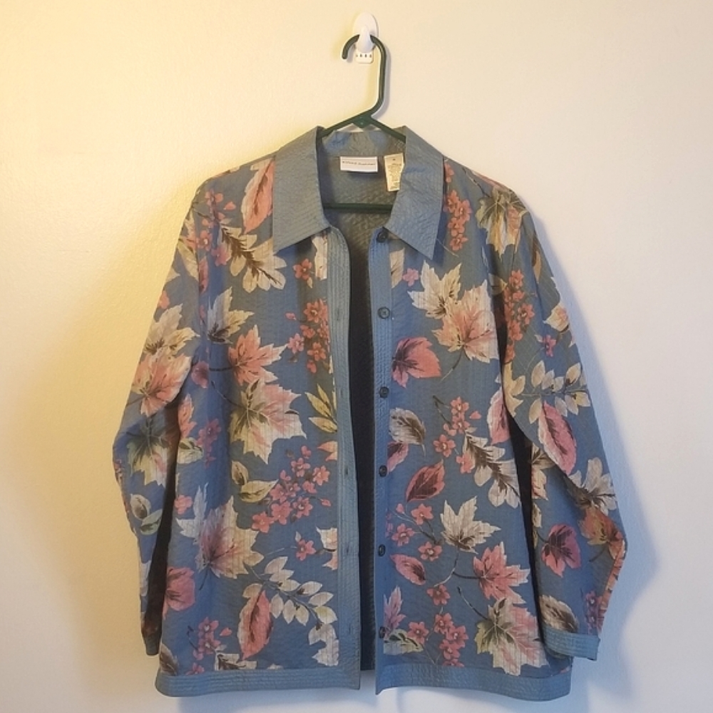 Autumn Leaf Blue Jacket